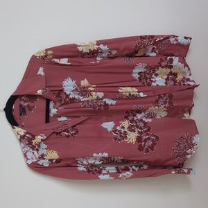 Ann Taylor Factory, Mauve Flowy Button Down